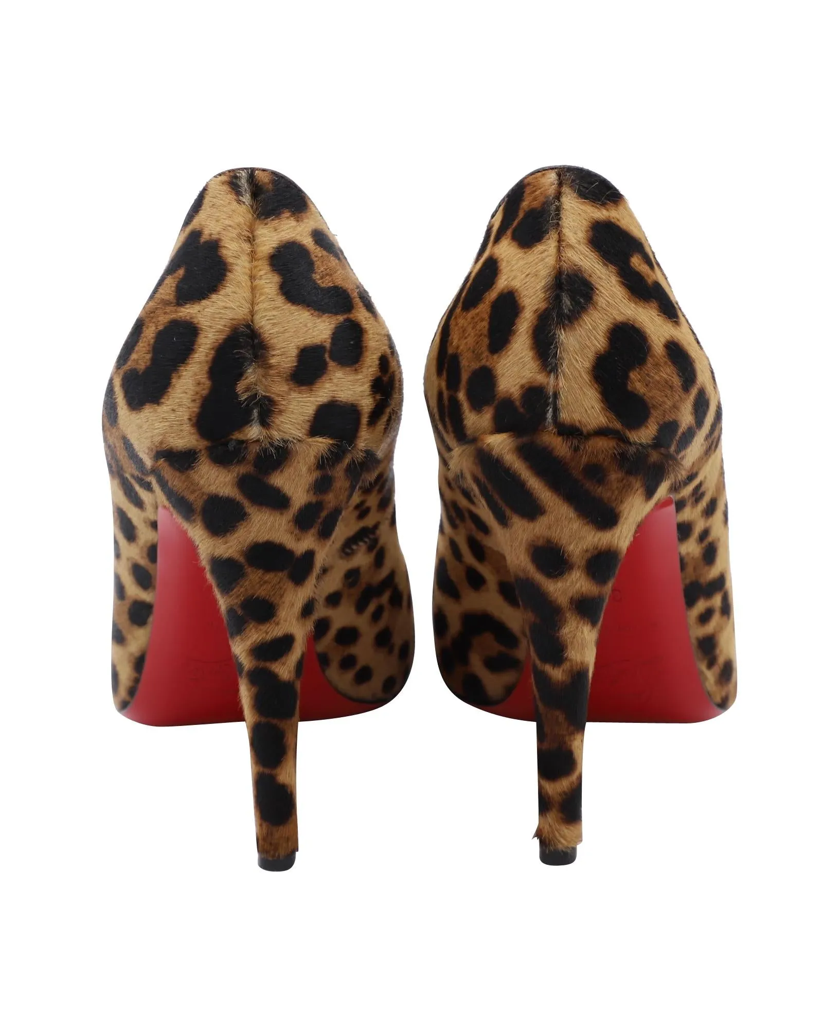 Leopard Print Pony Hair High Heel Pumps