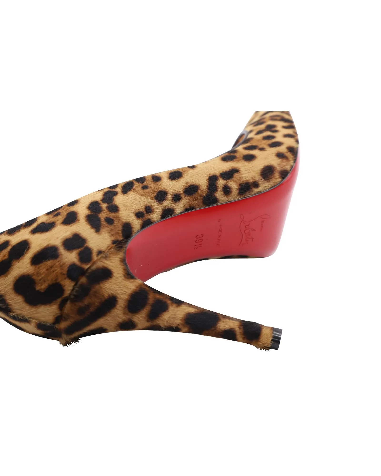 Leopard Print Pony Hair High Heel Pumps