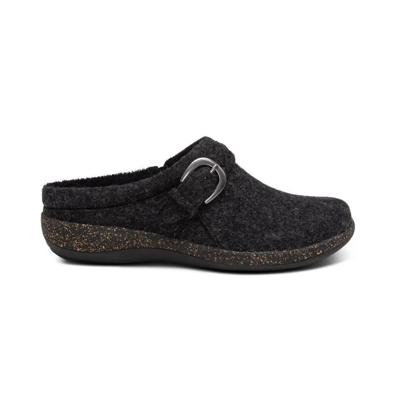 Libby Comfort Clog  Black Wool