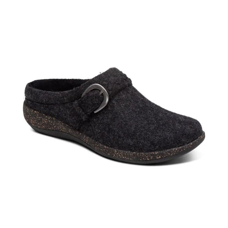 Libby Comfort Clog  Black Wool