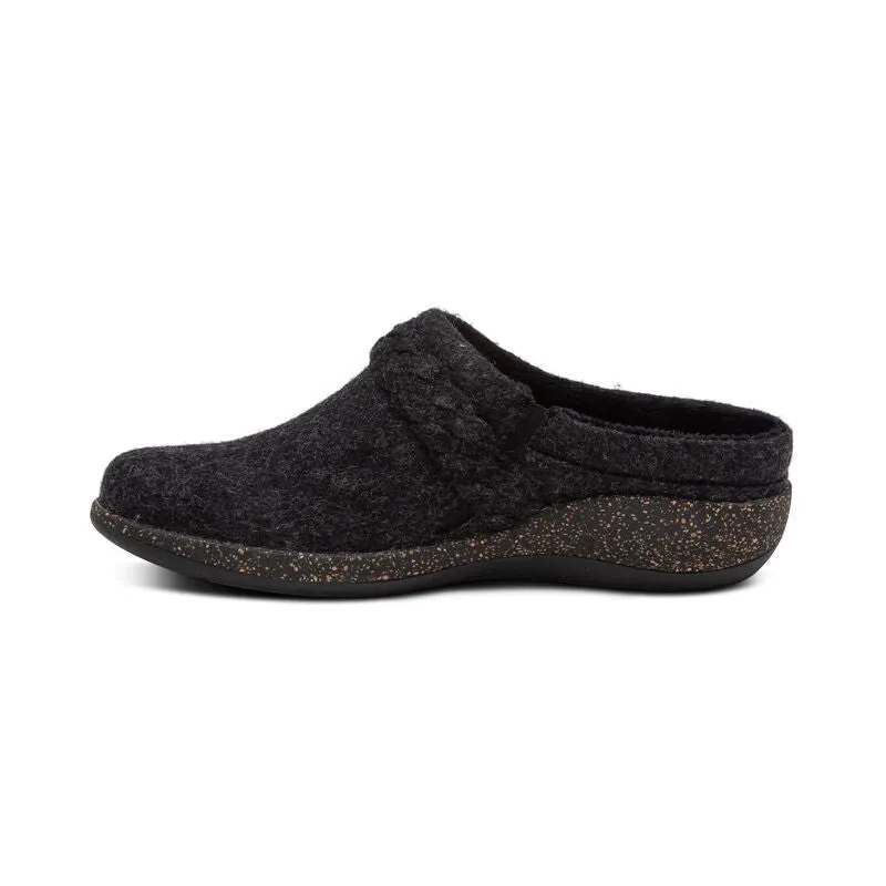 Libby Comfort Clog  Black Wool