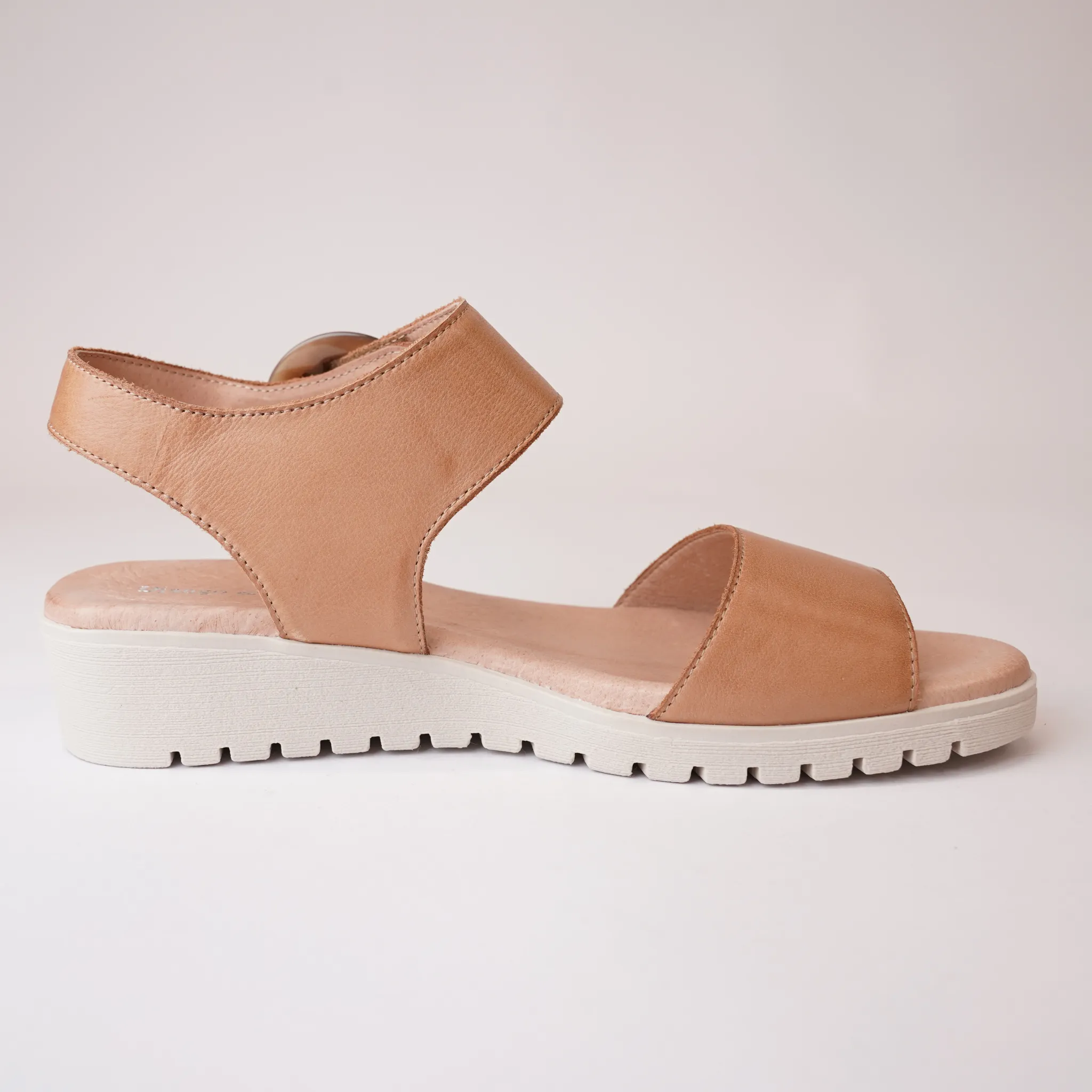 Manessay Tan/ Almond Leather Sandals