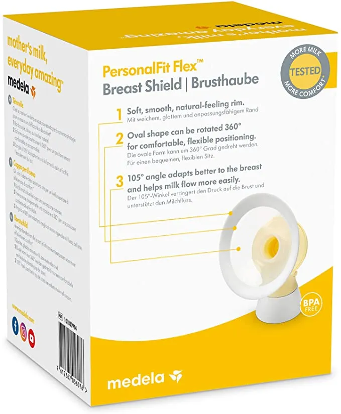 Medela NEW PersonalFit Flex Breast Shield (Pack of 2) - Medium