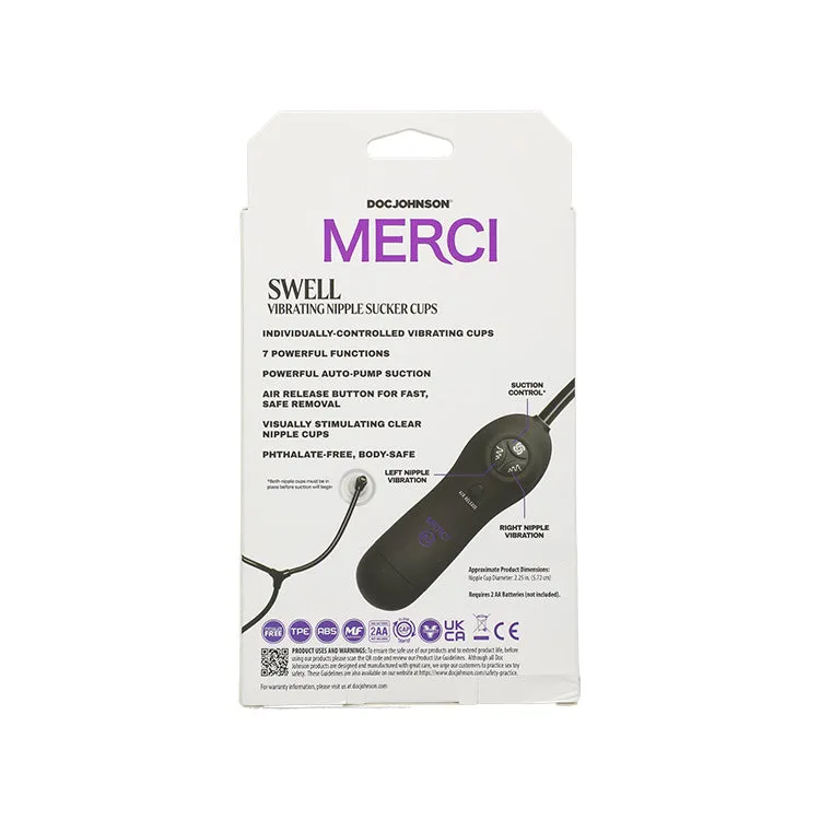 Merci Swell Vibrating Nipple Sucker Cups