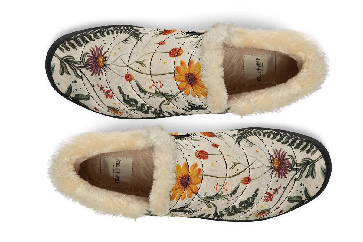 Midsummer Winter Sneakers - Warm & Easy Slip-On Shoes Lined with Vegan Wool with Anti-Slip Soles