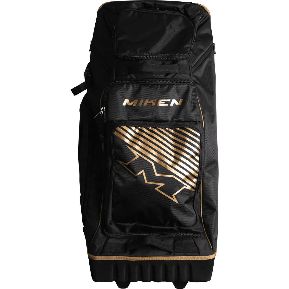 Miken Gold Edition Deluxe Slowpitch Wheeled Roller Bag - M-DLUXWB-BKGO