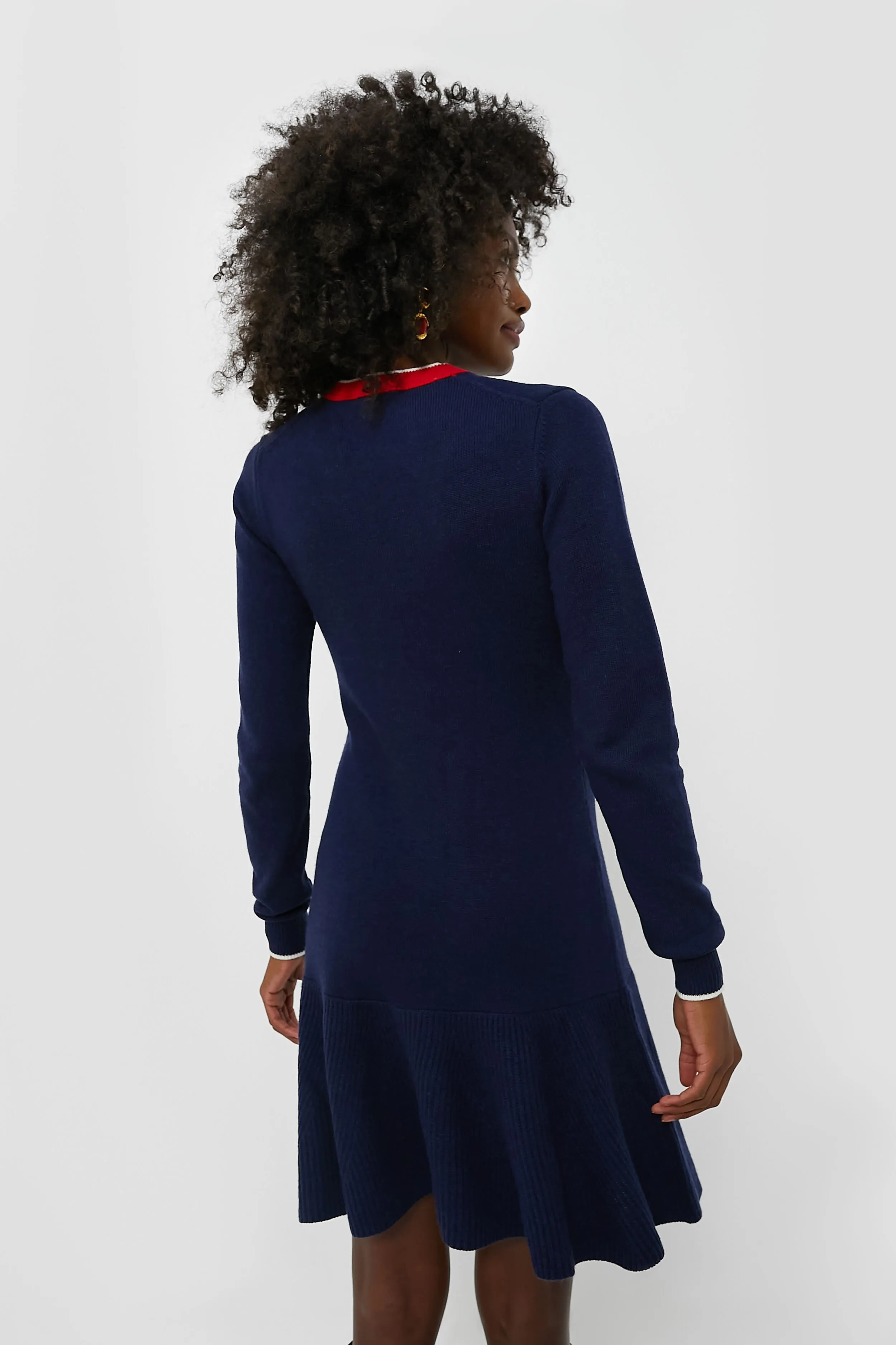 Nassau Navy Sweater Dress