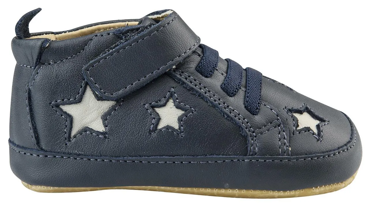 Old Soles Boy's High Splash Sneakers, Navy/Gris