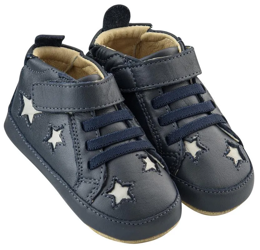 Old Soles Boy's High Splash Sneakers, Navy/Gris