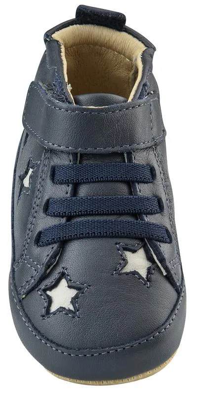 Old Soles Boy's High Splash Sneakers, Navy/Gris