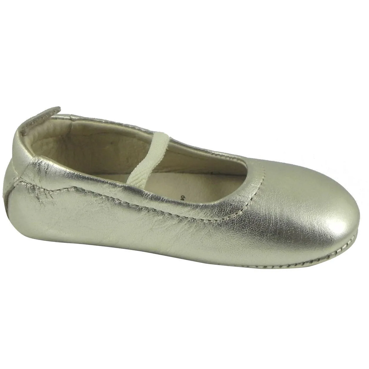 Old Soles Girl's 013 Gold Leather Luxury Ballet Flat