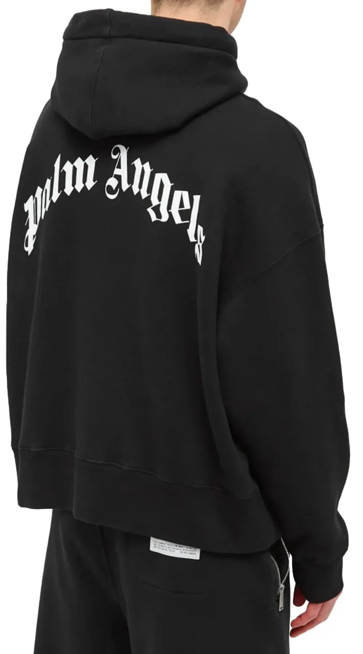 Palm Angels Small Pirate Bear Hoodie Black White