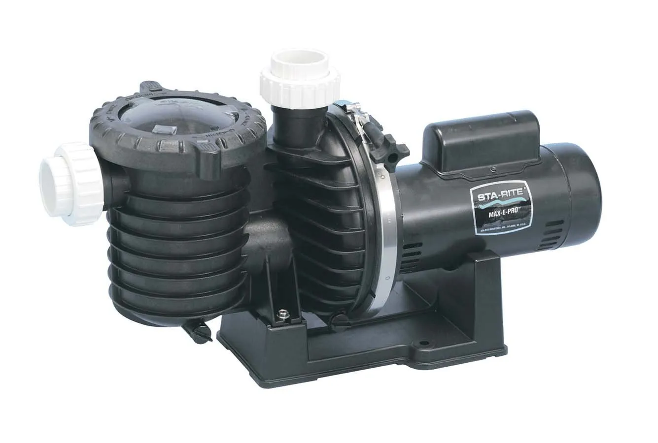 Pentair Sta-Rite P6E6E-206L Max-E-Pro Energy Efficient Single Speed Full Rated Pool and Spa Pump, 1 HP, 115/230-Volt