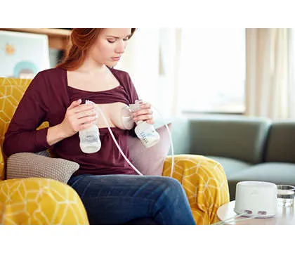 Philips Avent Double Electric Breast Pump (2 Years International Warranty) BUNDLE