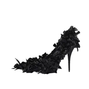 Pre Order:  Pointed Stiletto Full Bow Inlaid High Heel Pumps