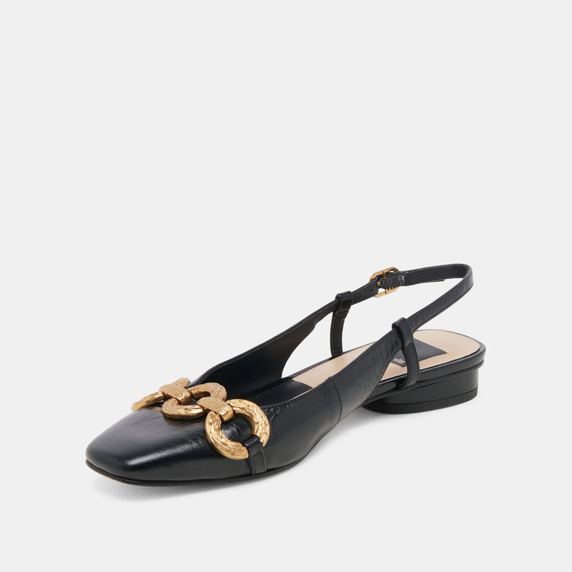 RAMANO FLATS MIDNIGHT CRINKLE PATENT