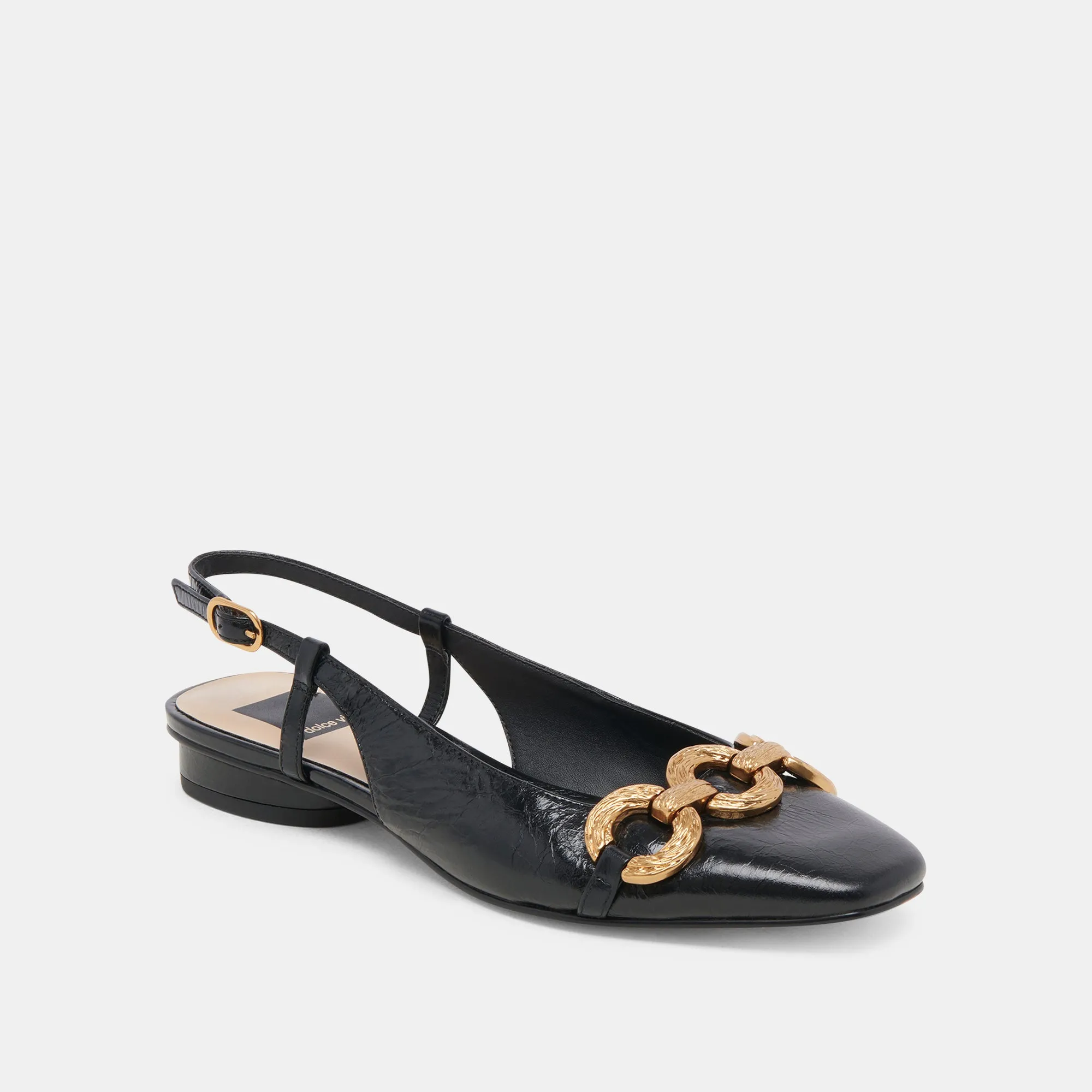 RAMANO FLATS MIDNIGHT CRINKLE PATENT