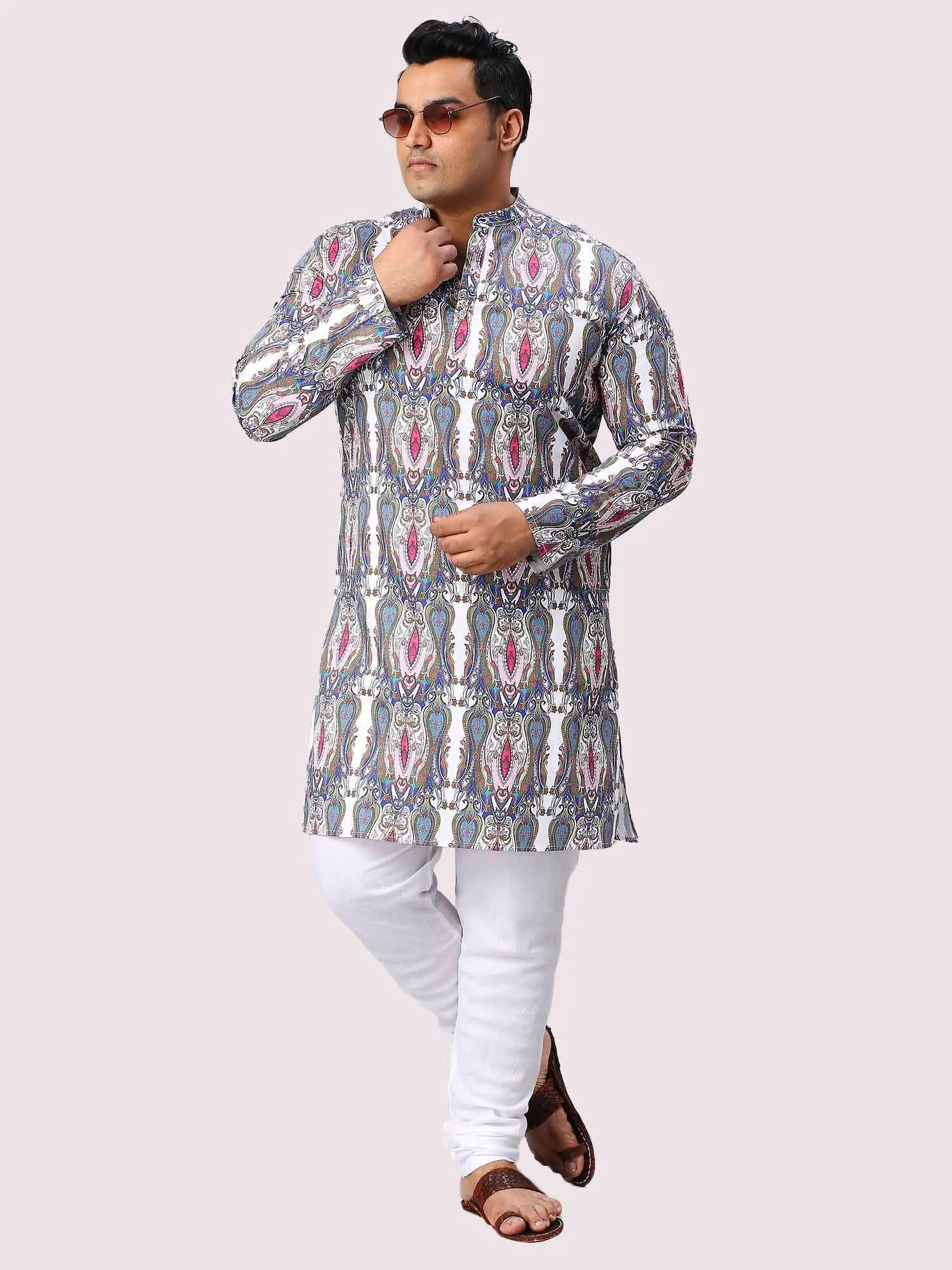 Regent Digital Printed Men's Plus Size Kurta