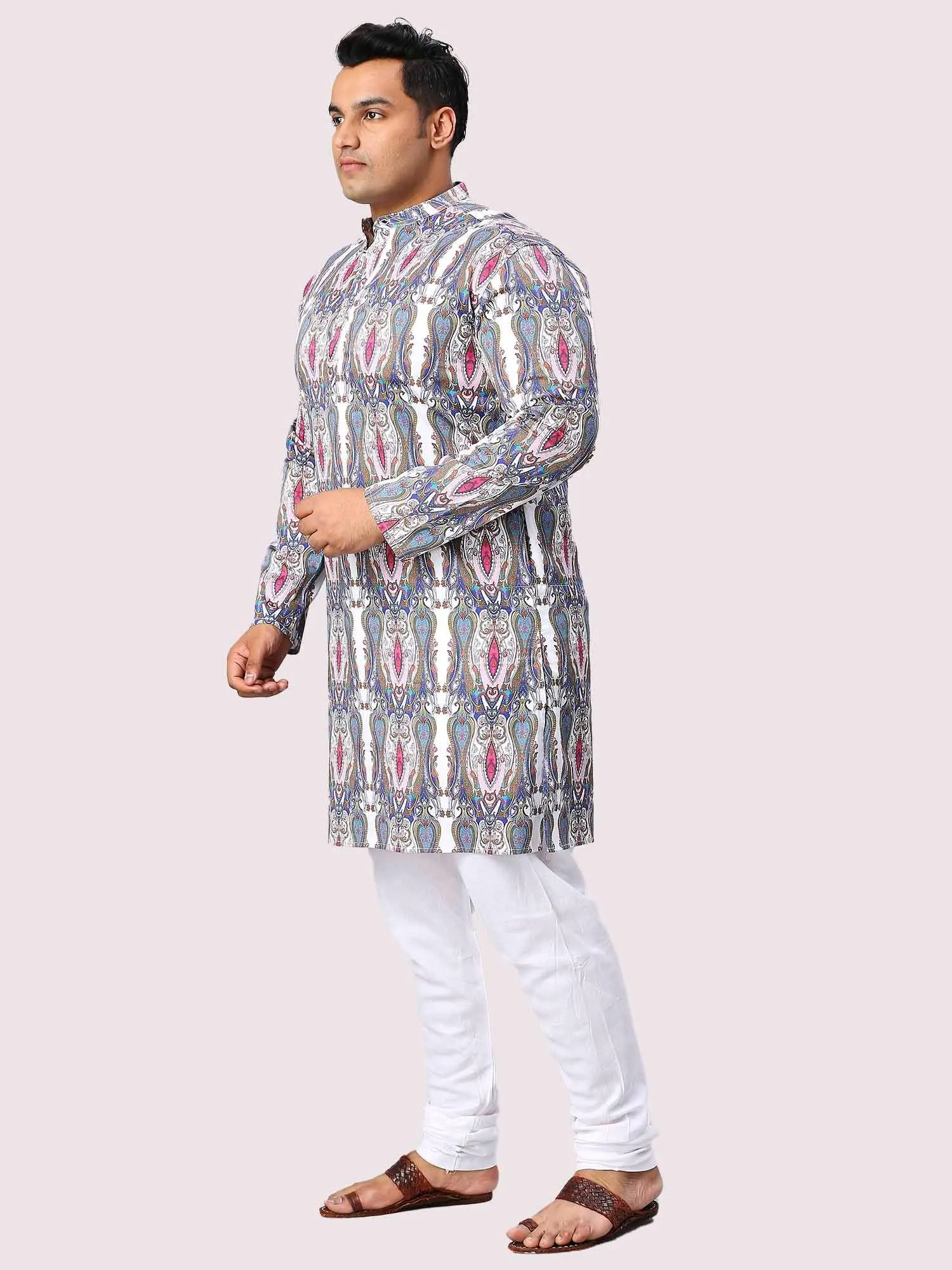 Regent Digital Printed Men's Plus Size Kurta