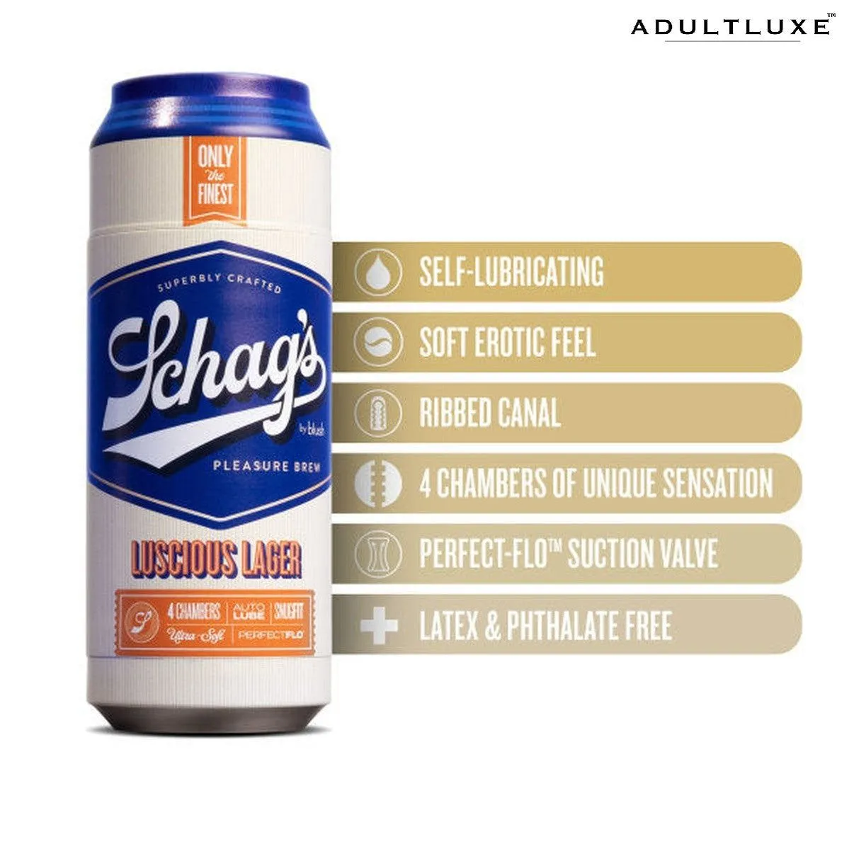 Schags Deluxe Frosted Lager Stroker - Luxurious Pleasure Toy