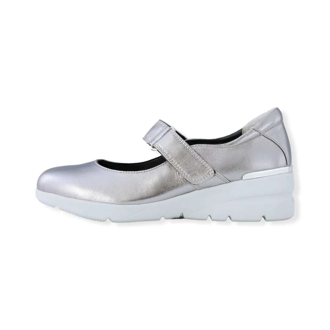 Sheepskin comfort pumps with straps  #FJ073