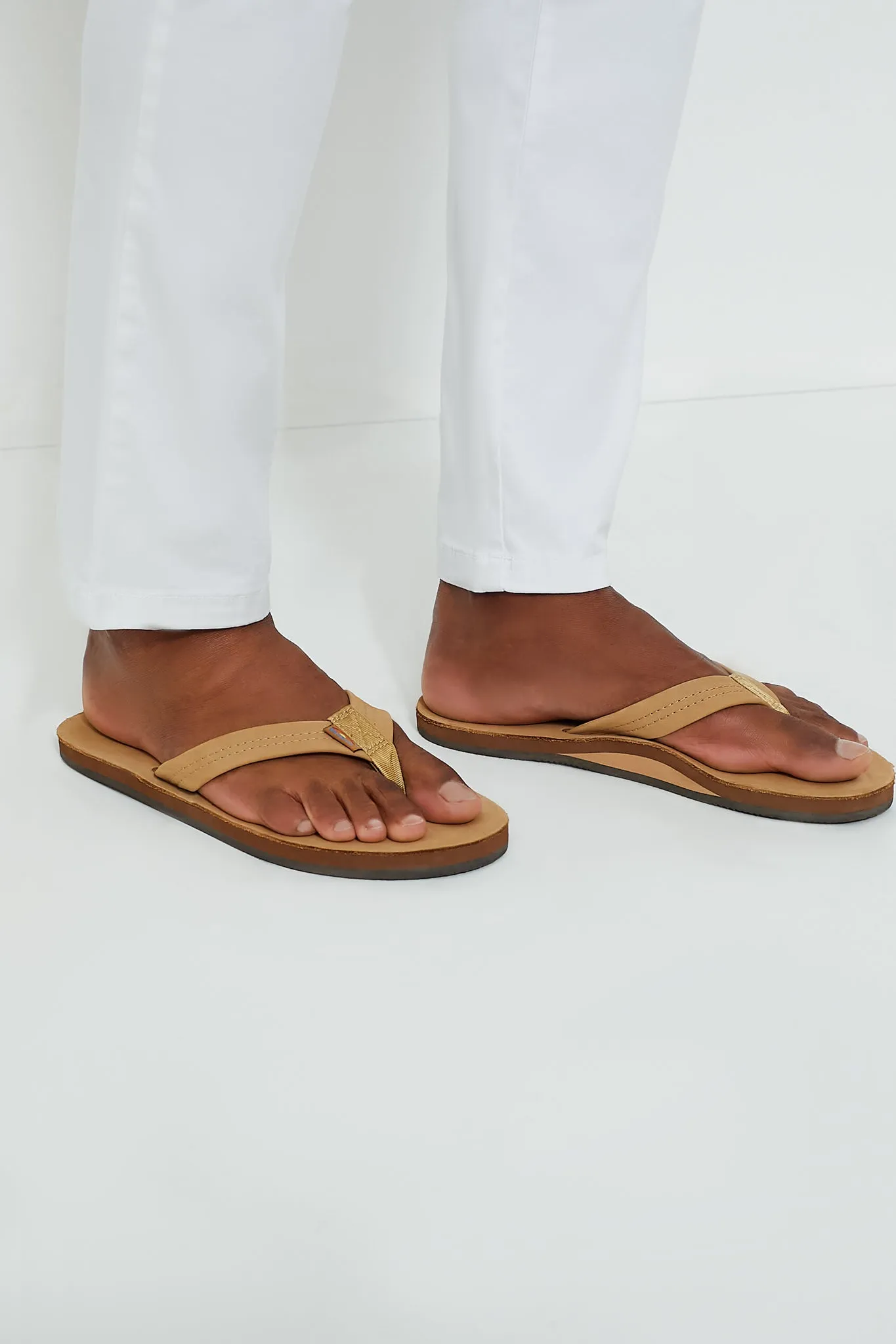 Sierra Brown Premium Leather Single Layer Arch Support Sandal