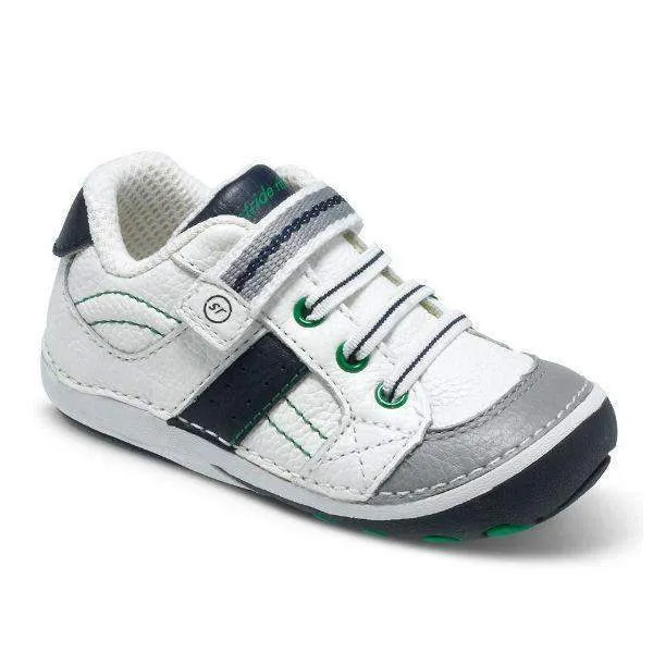 Stride Rite White/Navy Artie Soft Motion Toddler Sneaker