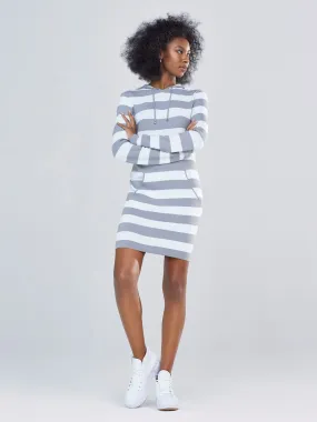 Stripe Hoodie Dress