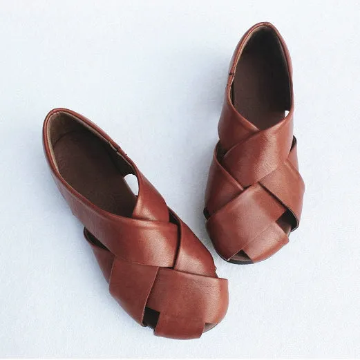 Summer Handmade Woven Sandals Single Shoes