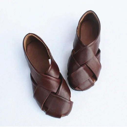 Summer Handmade Woven Sandals Single Shoes