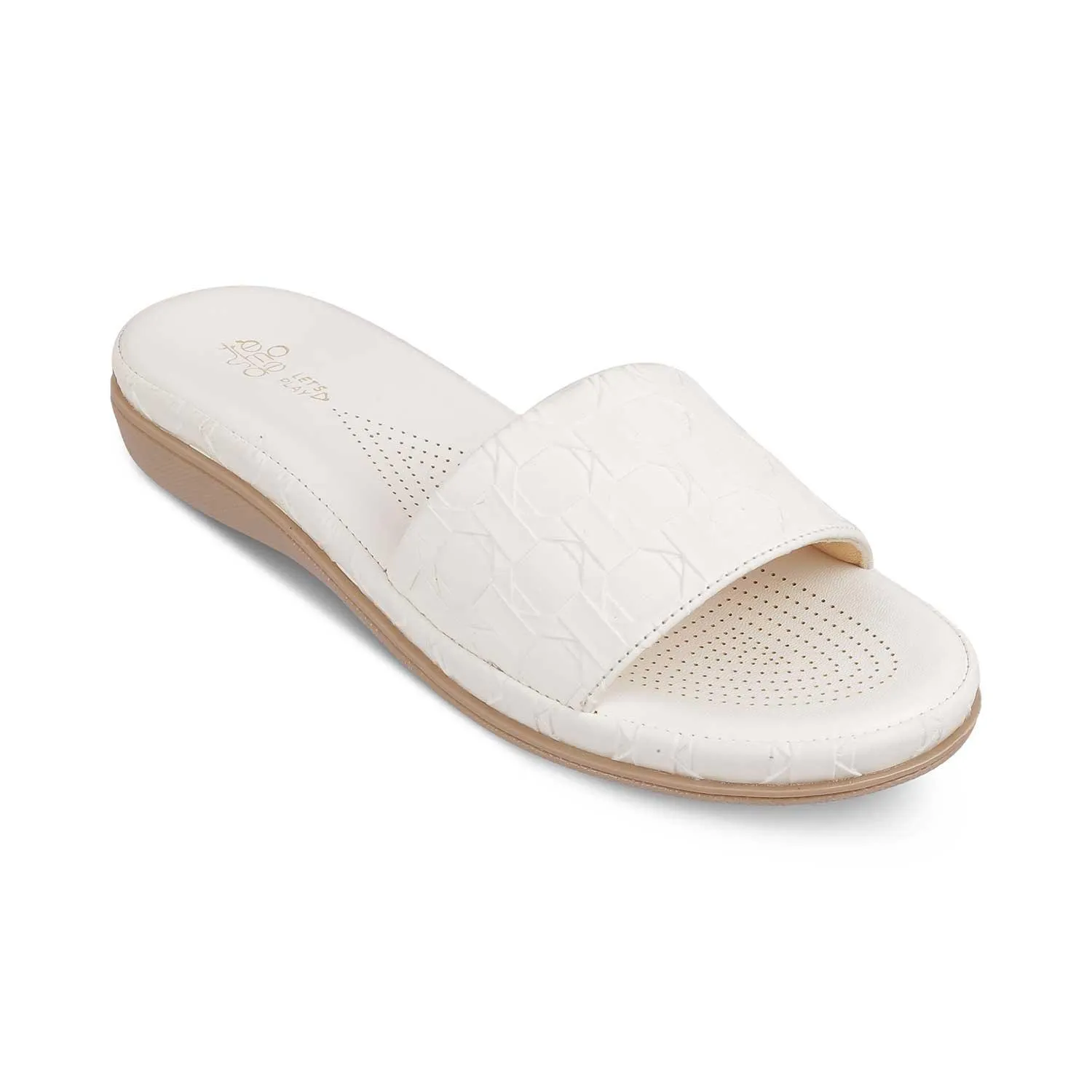 The Vienna White Women's Casual Flats Tresmode