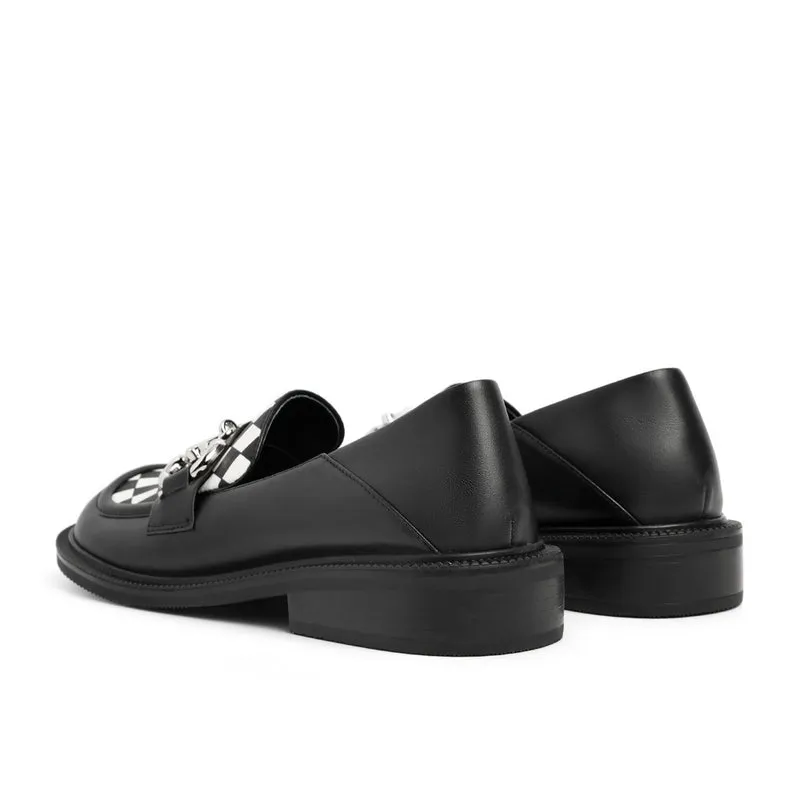 Thick Bottom Square Head Cool Loafers