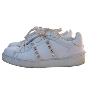 Valentino Garavani Rockstud White Leather Sneaker