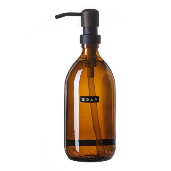 Wellmark Handzeep 500ml Bruin glas - zwart | Soap