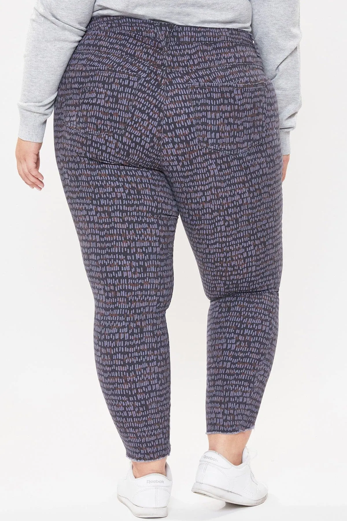 Women's Plus Size Raw Hem Pants