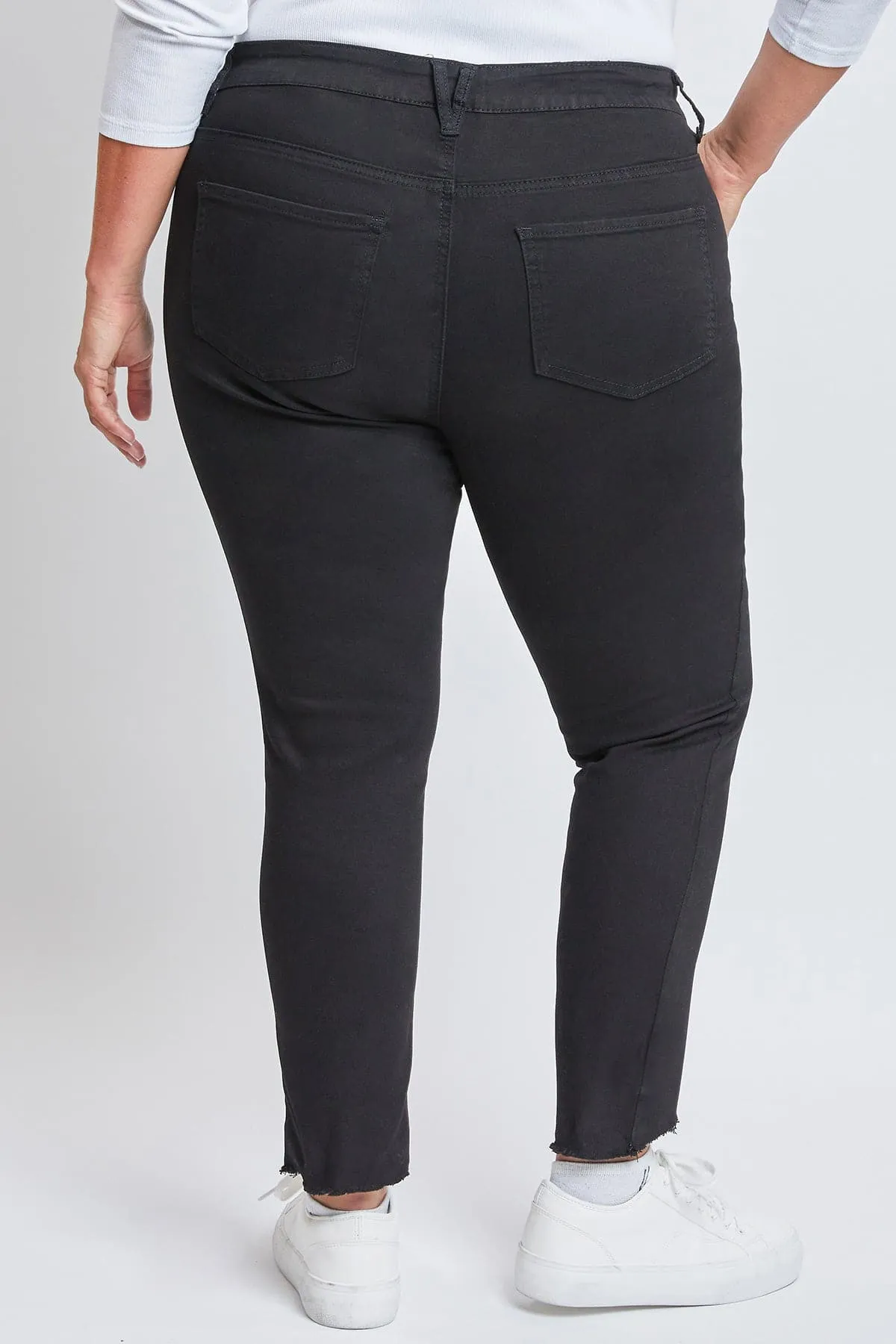 Women's Plus Size Raw Hem Pants