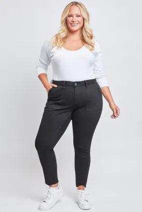 Women's Plus Size Raw Hem Pants