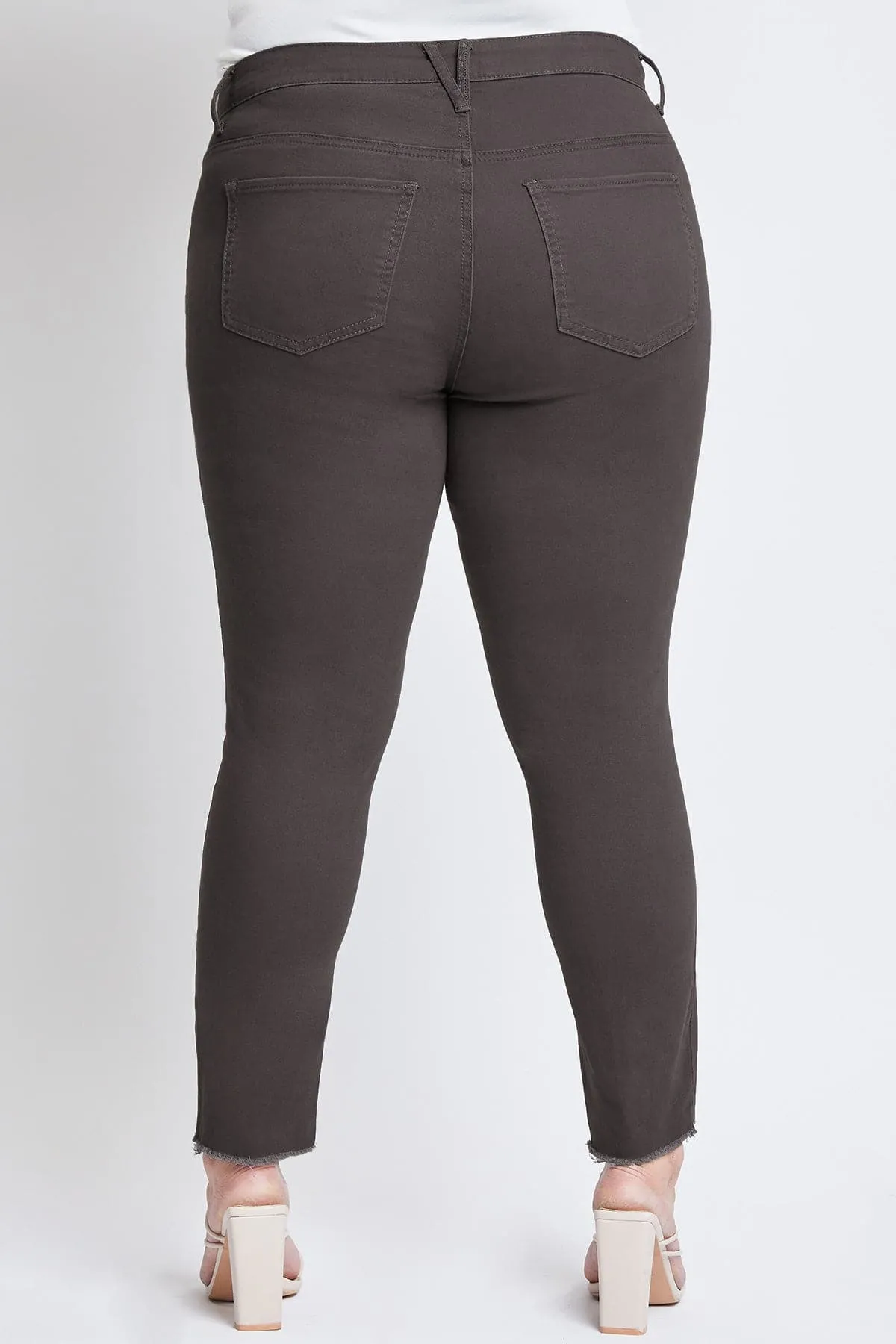 Women's Plus Size Raw Hem Pants