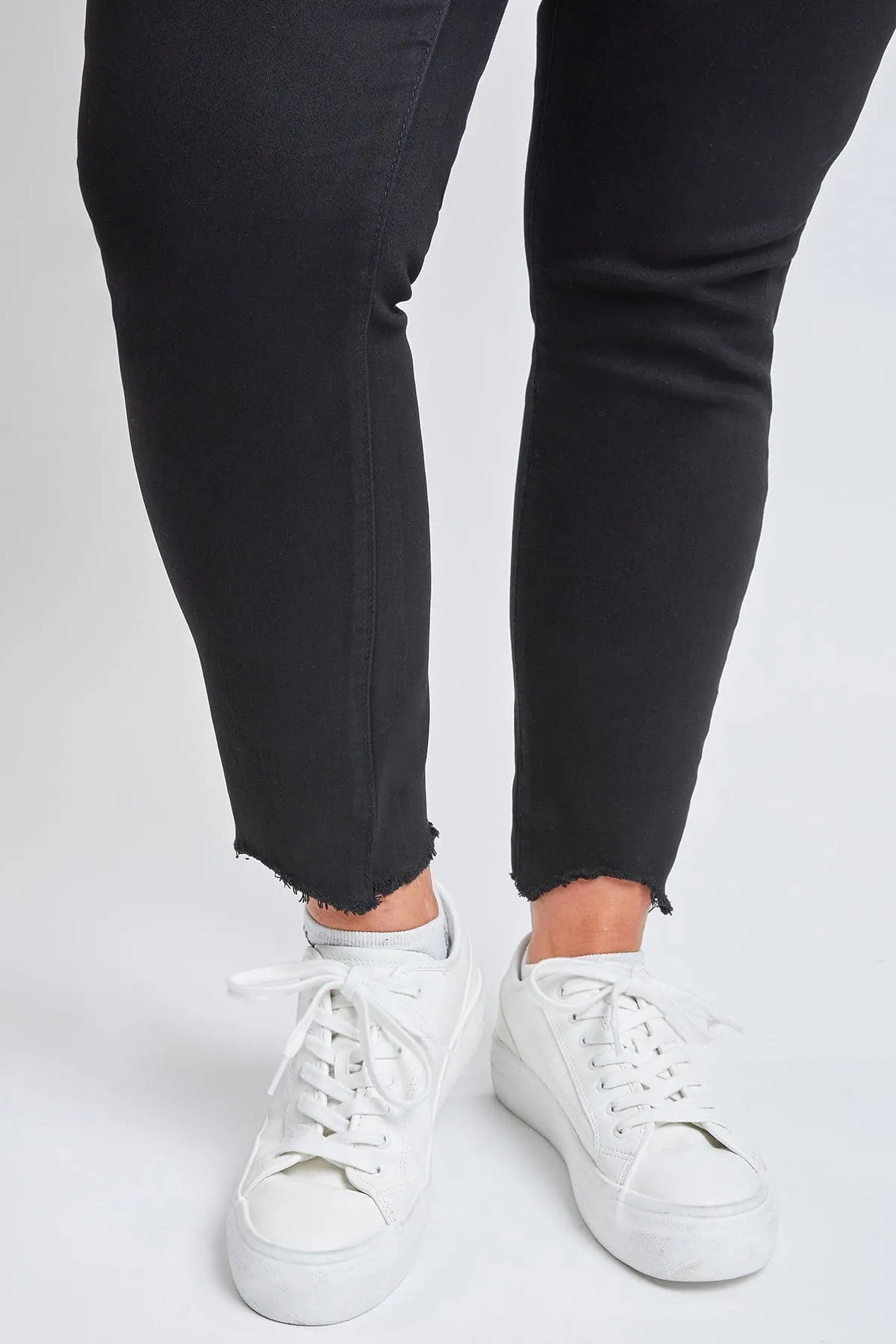 Women's Plus Size Raw Hem Pants