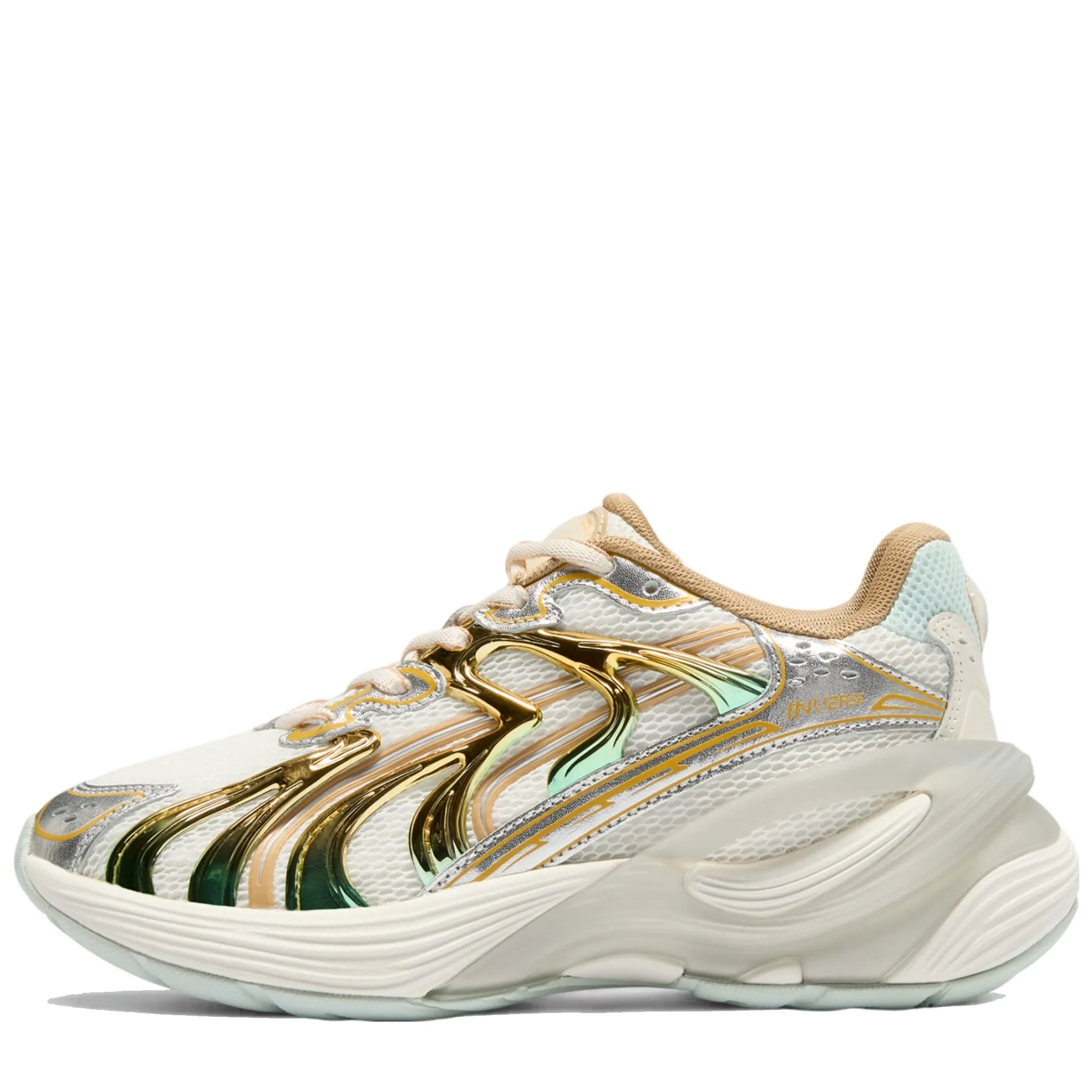 Women's Puma Inverse Shimmer - Warm White/Archive Gold