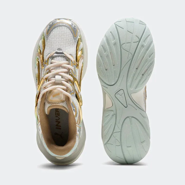 Women's Puma Inverse Shimmer - Warm White/Archive Gold