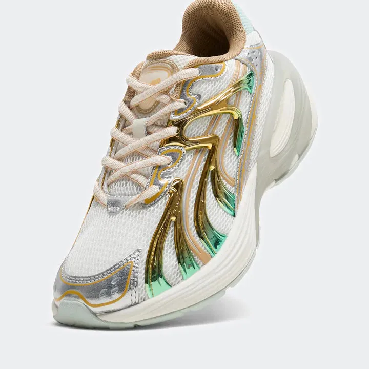 Women's Puma Inverse Shimmer - Warm White/Archive Gold