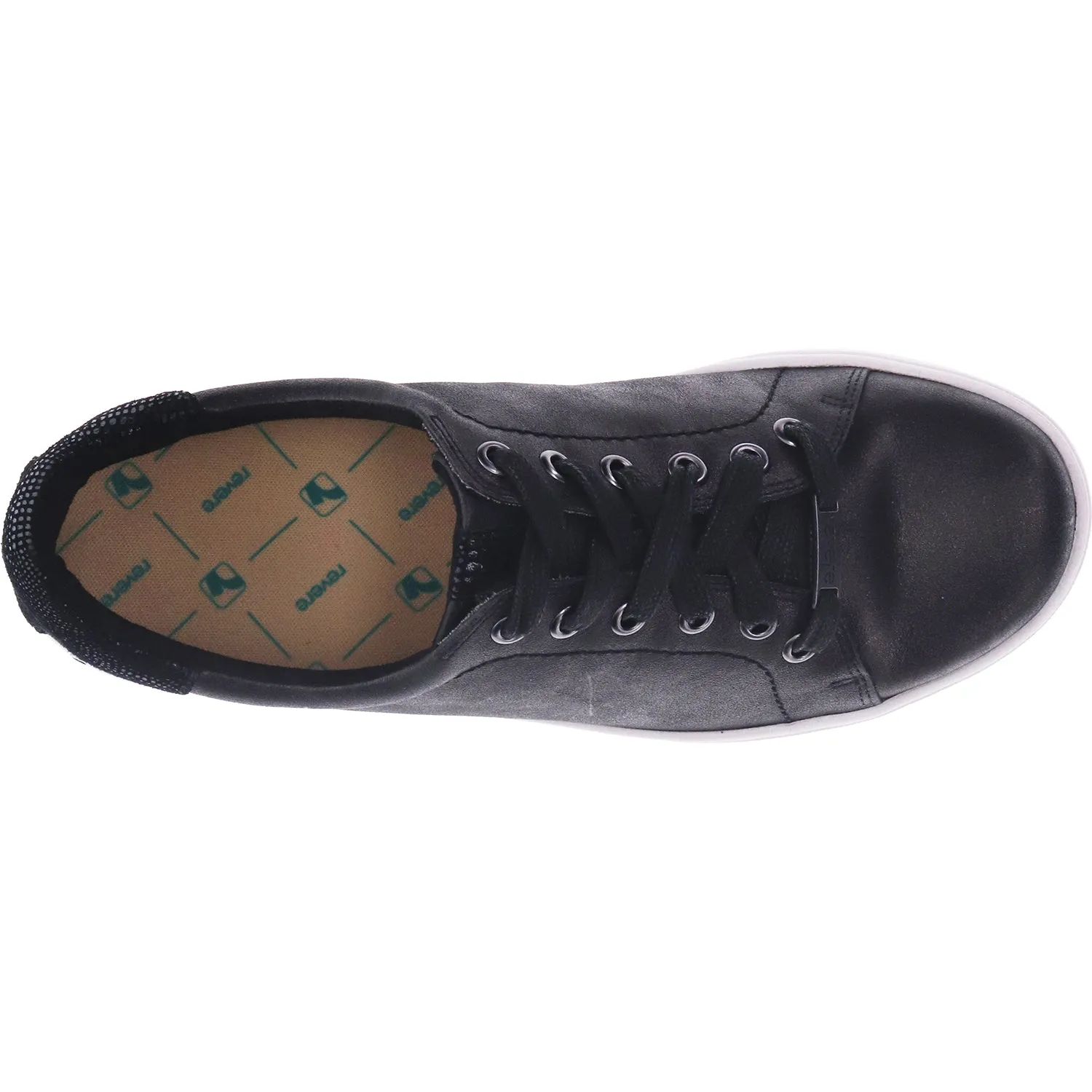 Women's Revere Limoges Black Lizard Leather