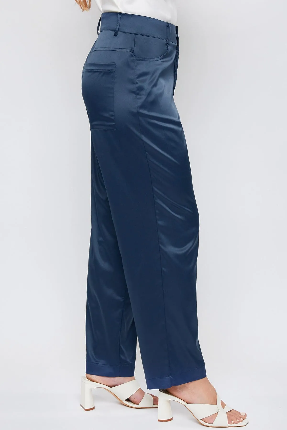 Women's Satin Comfort Stretch Office Pants