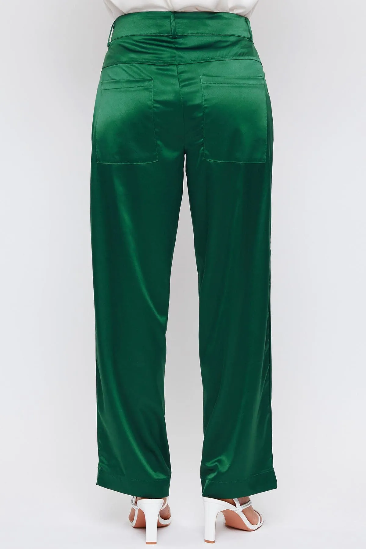 Women's Satin Comfort Stretch Office Pants