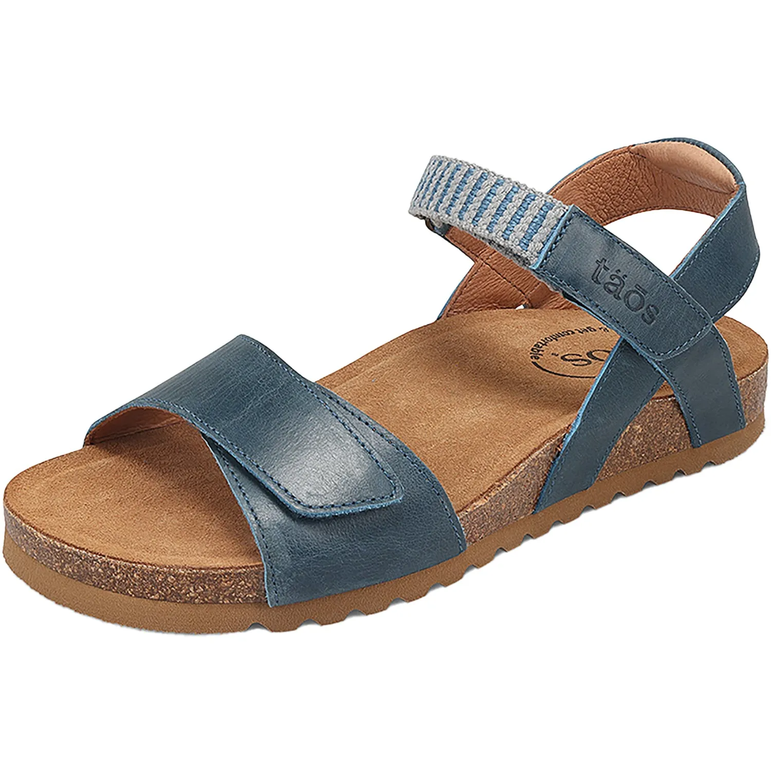 Women's Taos Symbol Petrol Blue Leather