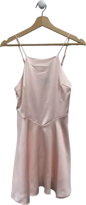 Zara Pink Satin Slip Dress XS