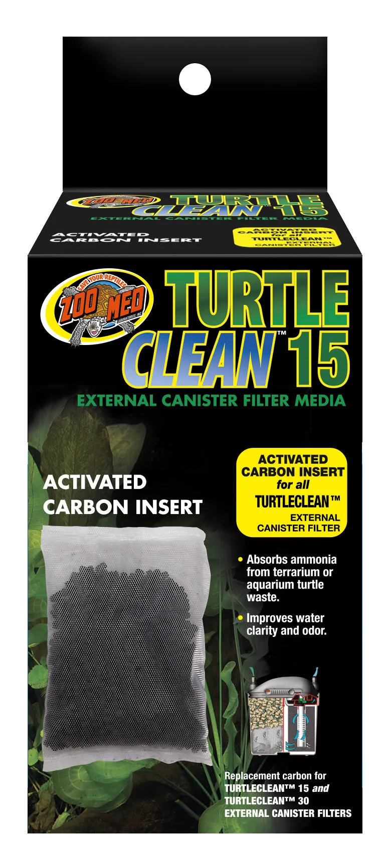 Zoo Med Turtle Clean 15 Activated Carbon Insert